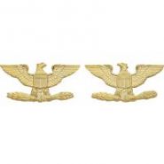 COLONEL COLLAR PINS - 3/4" TALL - SOLD IN PAIRS.